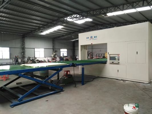 समायोज्य काटने की गति विद्युत के लिए ऊर्ध्वाधर फोम ब्लॉक काटने की मशीन